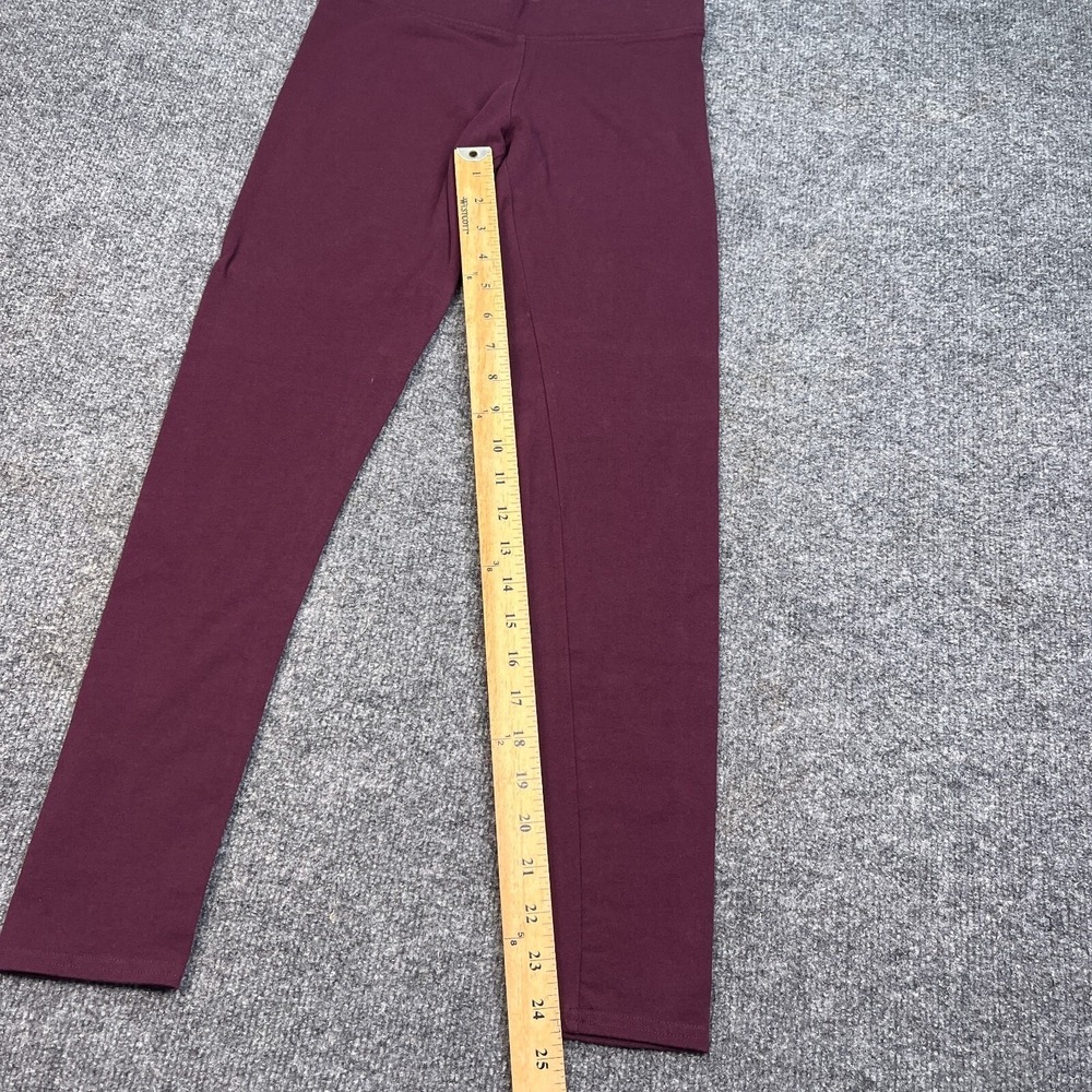American Eagle Hi Rise Leggings Womens Size Small Maroon Red Yoga Pants - Picture 3 of 8